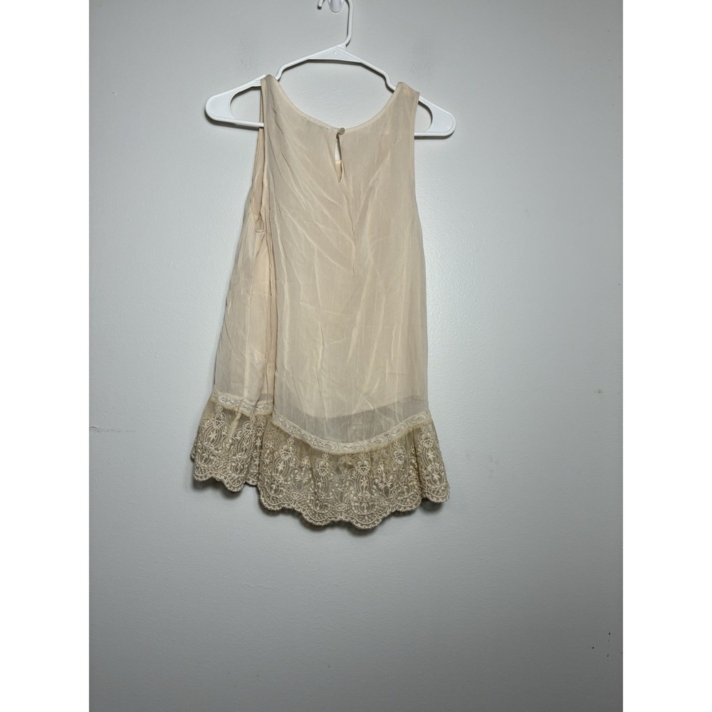 Sundance Tunic Tank Top‎ Sz SP Oversized Ivory Lace Feminine - Picture 5 of 8